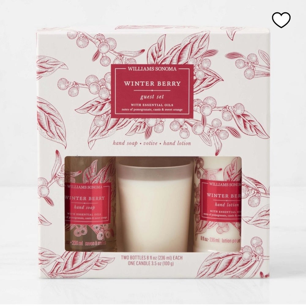 Williams Sonoma Winter Berry Hand Care Set